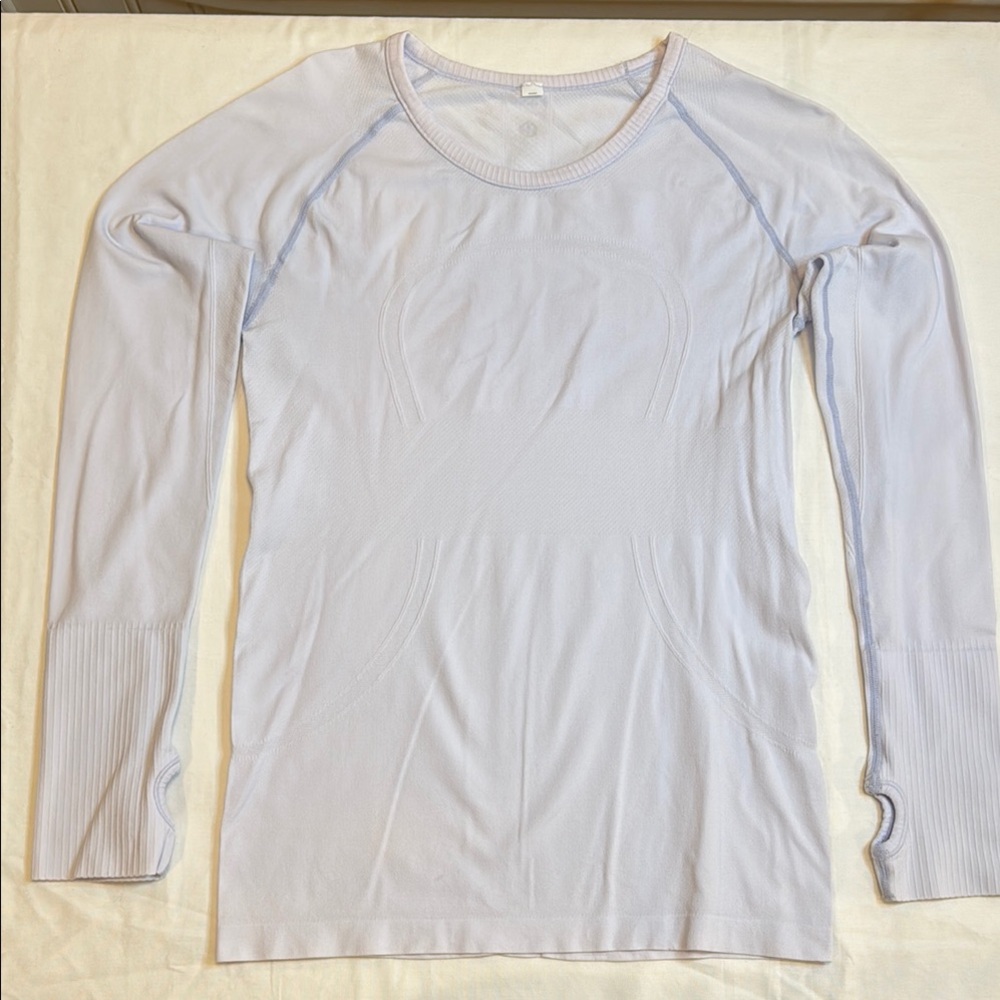 Lululemon swiftly tech long sleeve light lilac color